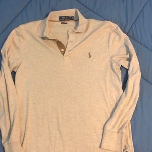 Ralph Lauren long sleeve tan shirt size small